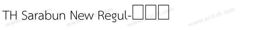 TH Sarabun New Regul字体转换